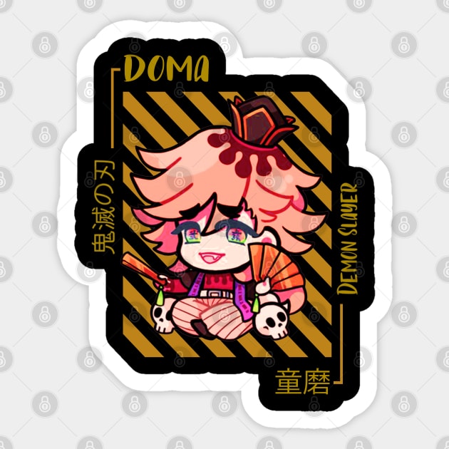 Doma - Demon Slayer Sticker by Demonstore